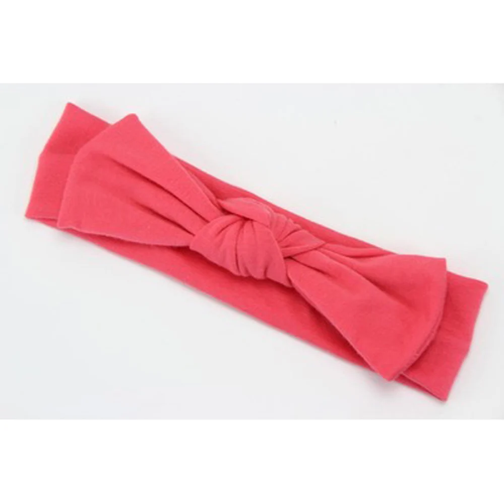 

Baby Infant Children Girl Kid Solid Color Knot Cotton Headband Hair Head Band HATYS0022