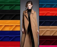 2019 europe high end brand coat wool silk fabric merino cashmere wool silk fabrics smooth glossy anti static gold fabrics