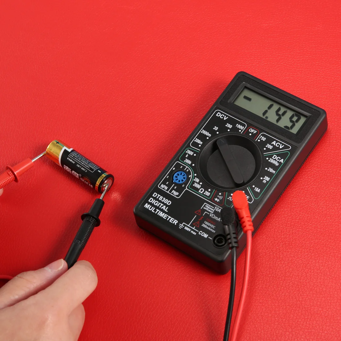 DC AC LCD цифровой мультиметр с зуммером напряжения Амперметр измерительный зонд