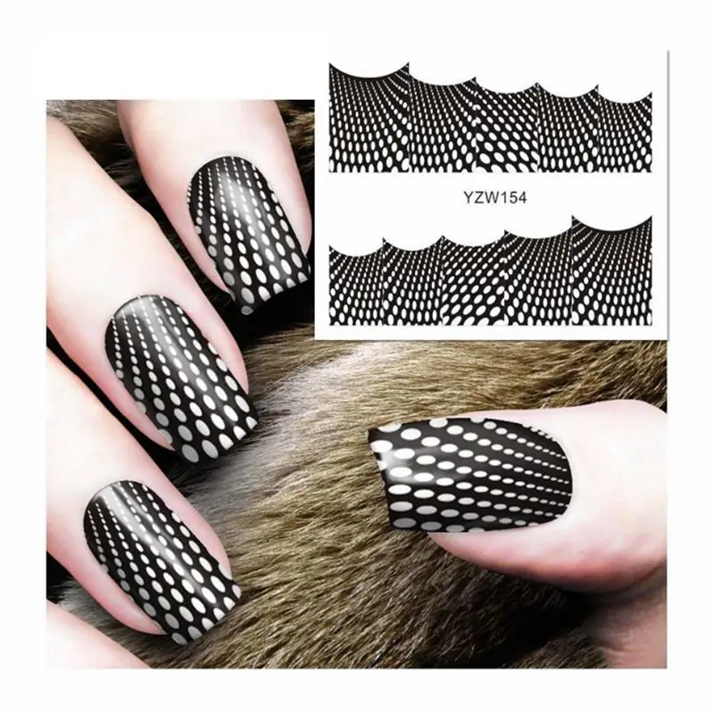 1 шт. водяные наклейки для ногтей Art Стикеры s Harajuku Модные принты переноса воды Nail