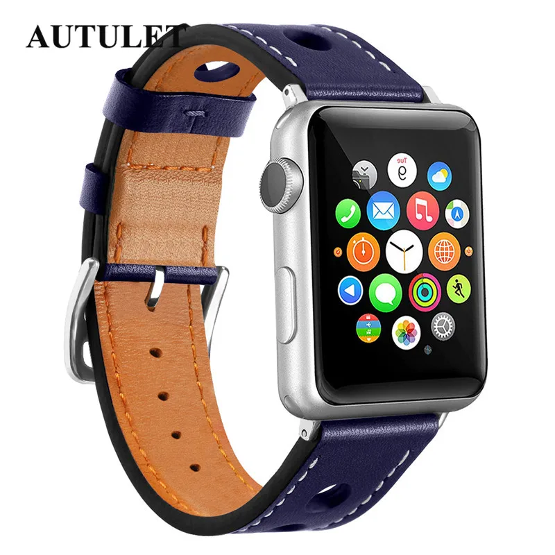 Запястье apple watch кожаные ремни 42 мм 38 женские и мужские Спорт браслет аксессуары