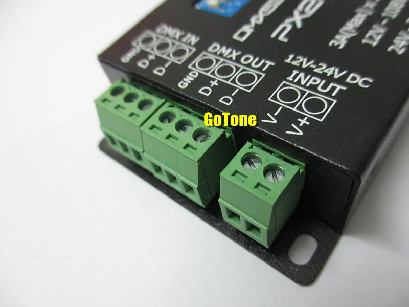 

Free shipping PX24506 DMX512 Decoder Driver 9A DMX 512 Amplifier Controller DC12V 24V RGB LED Strip Light tape LED Lamp Module