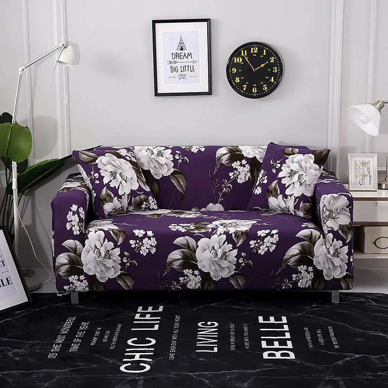 WLIARLEO Modern Elastic Sofa Cover Floral Non-slip All-inclusive Slipcover Anti-Mite Sectional Couch Covers housse de canapé | Дом и сад