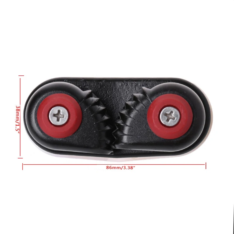 

Black Aluminium Nylon Clip Cord Lock Cam Cleat Sailboat Kayak Dinghy Accessory