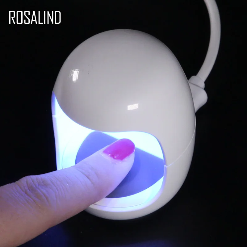 ROSALIND USB УФ гель для ногтей лампа отверждения света Гель-лак Сушилка машина
