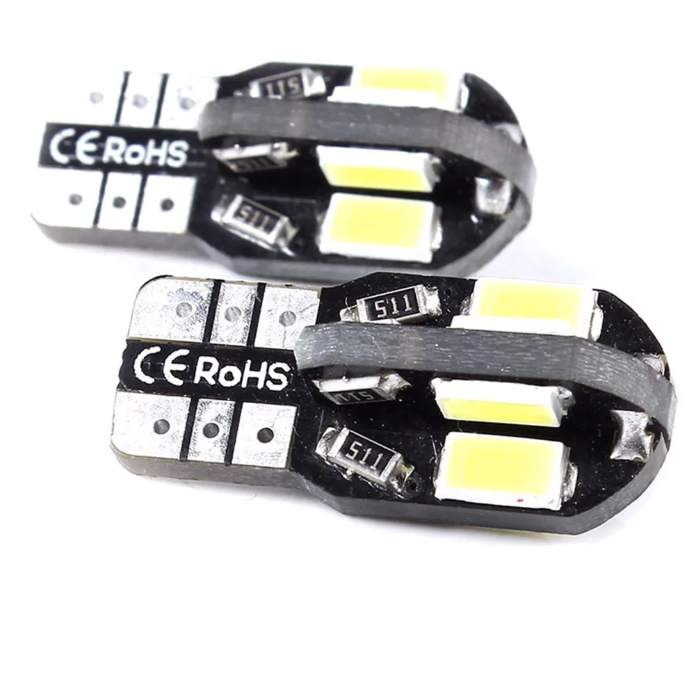 4 шт./лот Canbus T10 8smd 5630 5730 СВЕТОДИОДНЫЙ Свет автомобиля W5W 194 SMD светодиодный шарик