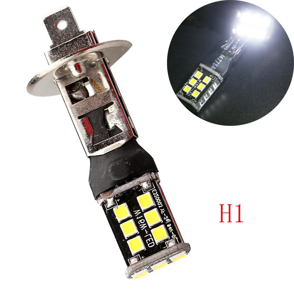 Комплект из 2 предметов белый 2835 15SMD светодиодный Canbus Error Free H1 H3 H4 H7 H11 9005/HB3 9006/HB4