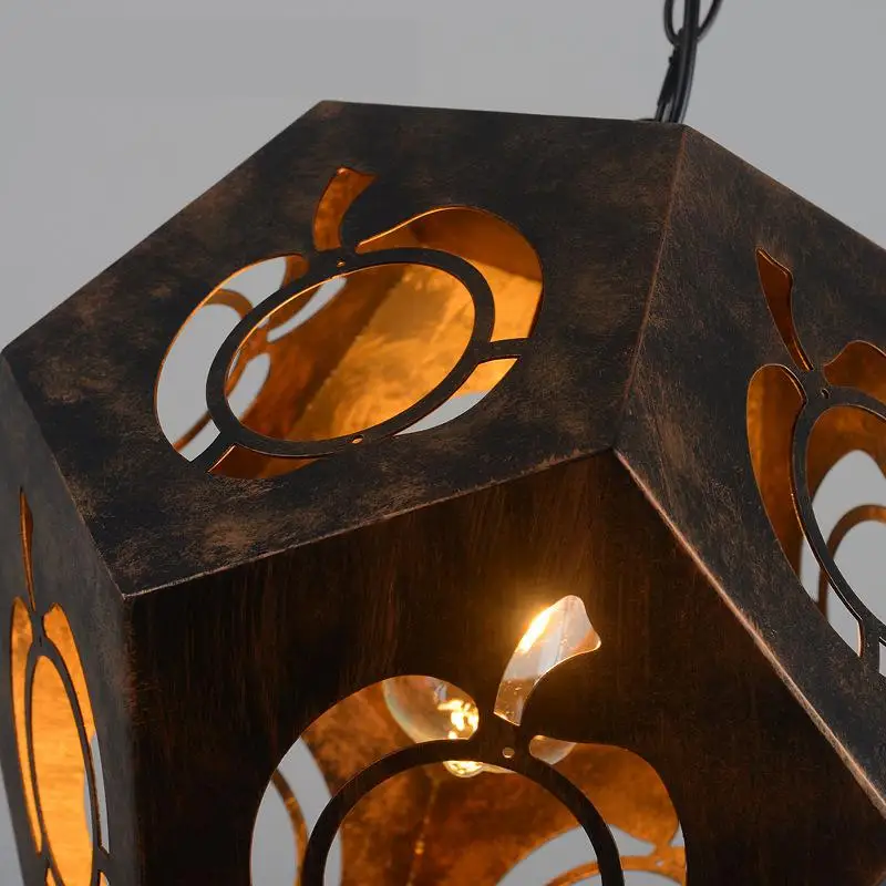 Ретро Ностальгия железа подвесной светильник Бар Ресторан Кофе Магазин American