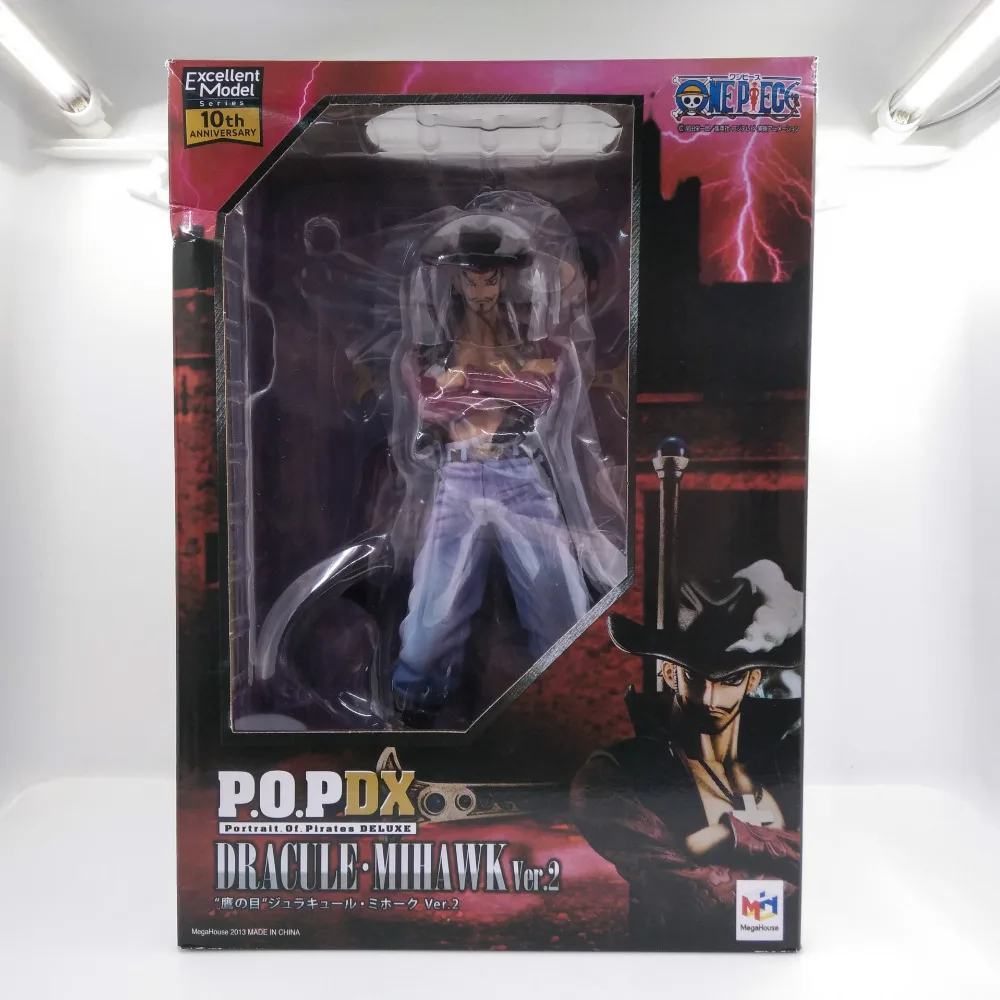 Аниме одна штука 28 см поп большой размер Dracule Mihawk ПВХ фигурку Brinquedos Коллекция