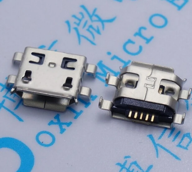 10 шт. разъем Micro USB 5 контактов типа B 0 8 мм|connector 5pin|connector femaleconnector charge |