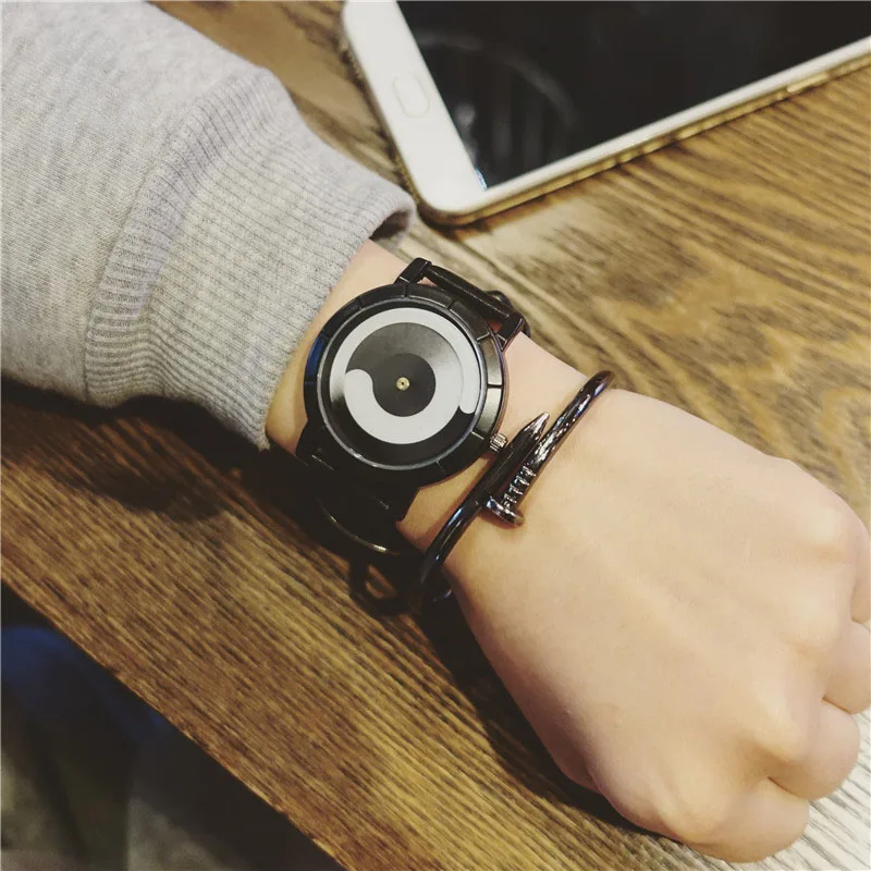 Мода личность женщины часы кожа Высокого качества кварцевые наручные