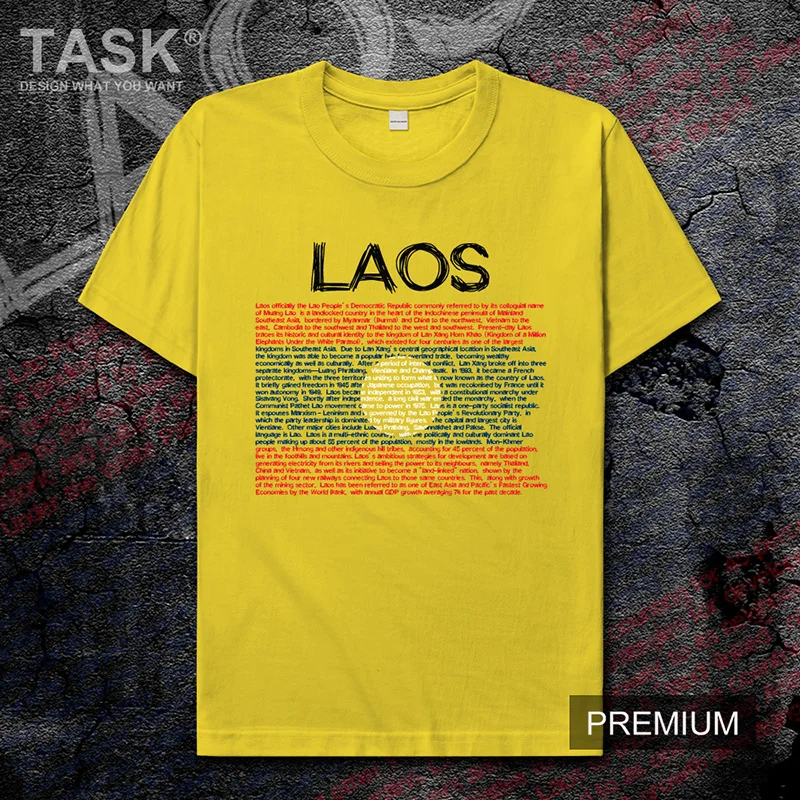 

Мужская футболка Laos Laotian Lao LA, Новые Топы, футболка, одежда с короткими рукавами, свитшот, национальная команда, трикотажные изделия, спортивн...