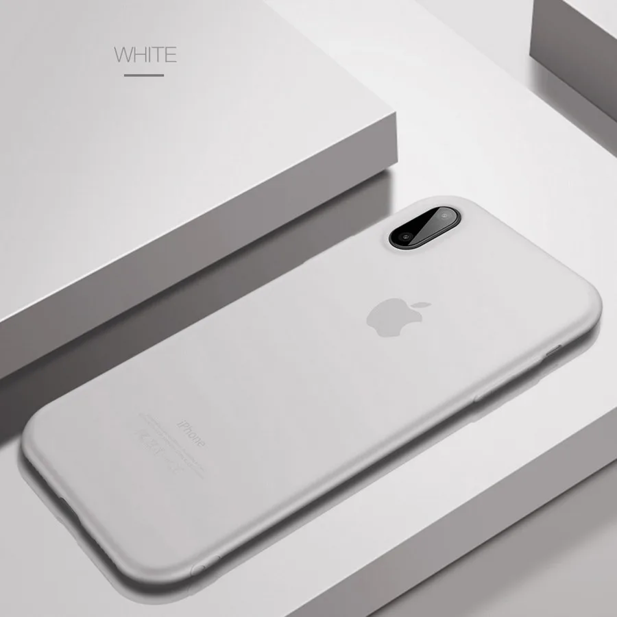 Оригинальный cafele телефона чехол для iPhone х Крышка ультра тонкий милый Цвета ТПУ