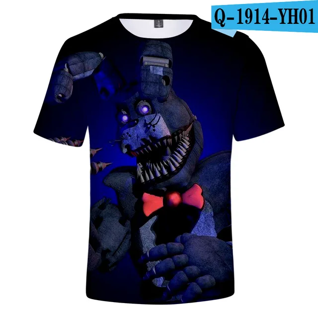 3d-dt886 Fnaf/футболка с 3D принтом Новинка года, футболка FNAF для мальчиков летняя уличная футболка s Five Nights at Freddy's топы с аниме, мужская одежда - Цвет: 3d-dt886