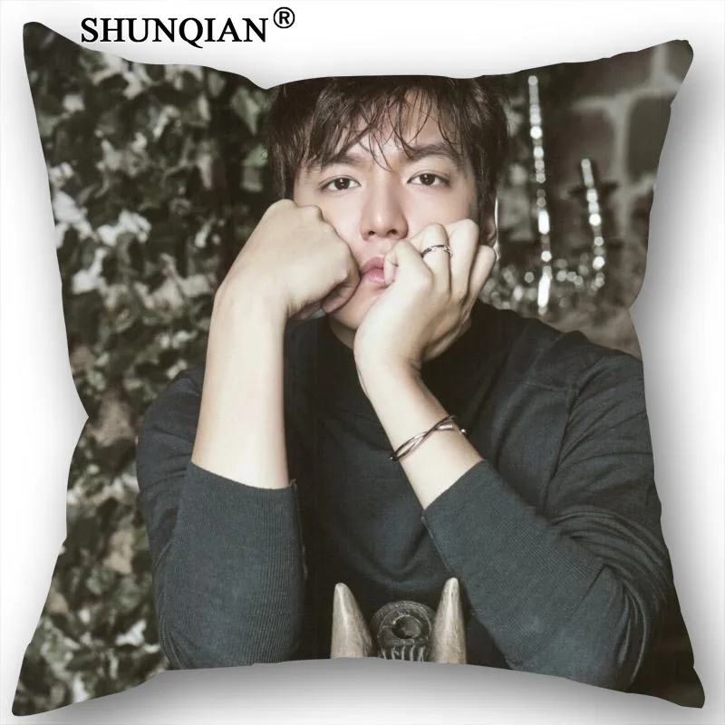 Горячая Распродажа наволочки на заказ Lee Min Ho 35x35 см односторонние чехлы подушки