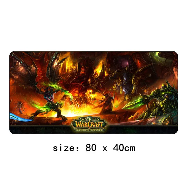 7 80x40 см World of Warcraft коврик для мыши XL Большой Противоскользящий большой стол подушка коврик для мыши игровой геймер Мышь Клавиатура настольные коврики - Цвет: 7