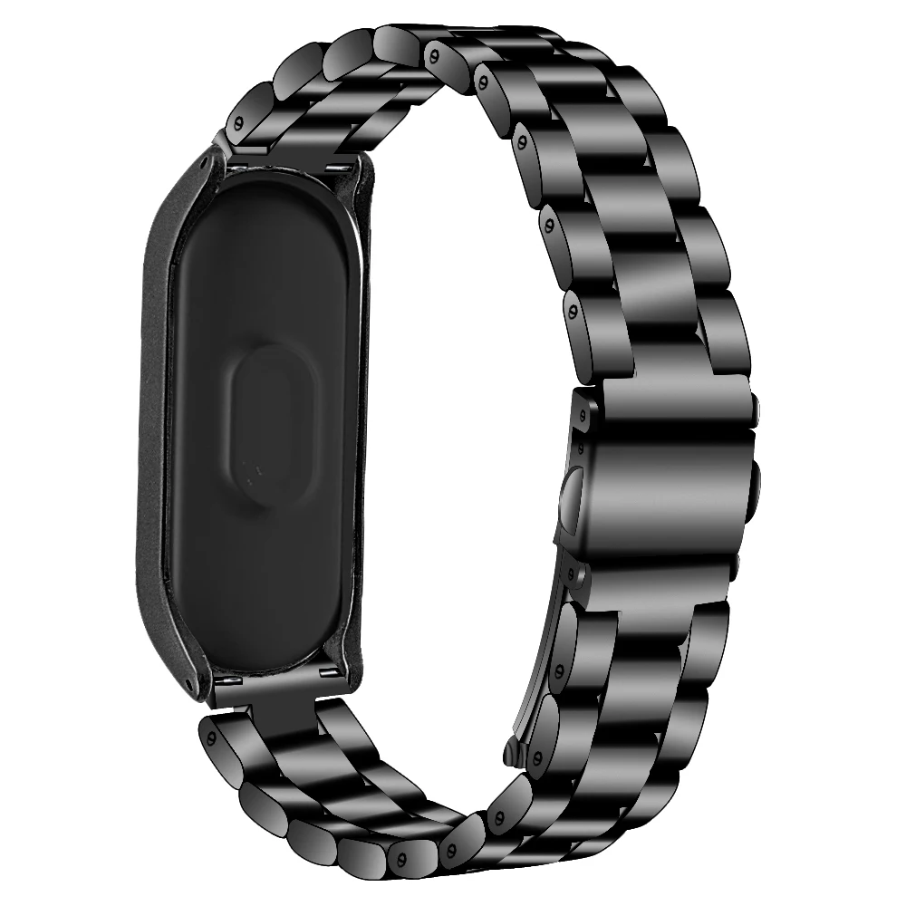 Смарт браслет 2020 для Xiaomi Band 3 ремешок Mi металлический Band3 4 смарт