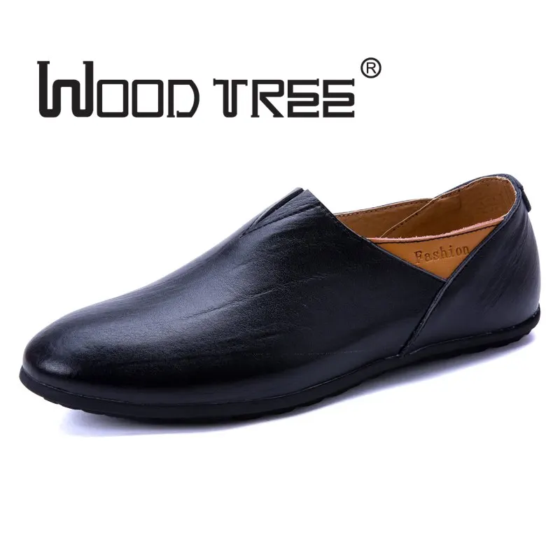 WOODTREE Новый 2018 Для мужчин повседневная обувь кожаные летние дышащие отверстия
