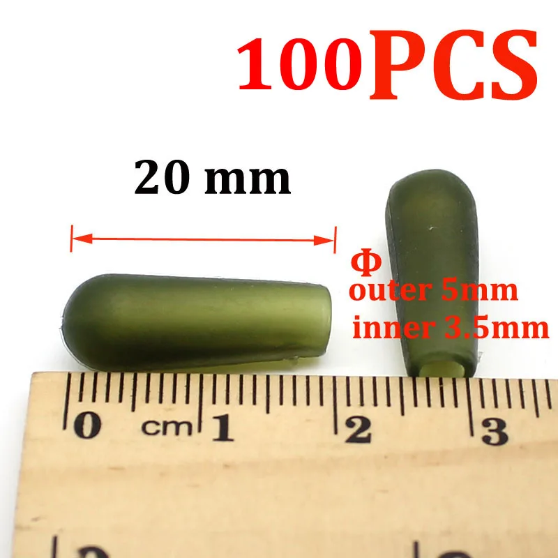 100PCS 100PS аксессуары для ловли карпа Chod буферные шарики для сигнальный поплавок Setups вертолет Chod буровые установки свинцовые основные Вертлюги снасти - Цвет: 100PCS