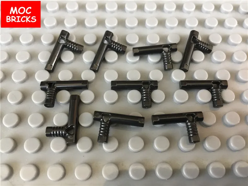10pcs/lot MOC Bricks Technic Black Connector K60849 Weapon DIY Educational Building Blocks Toys for children Xmas gifts | Игрушки и