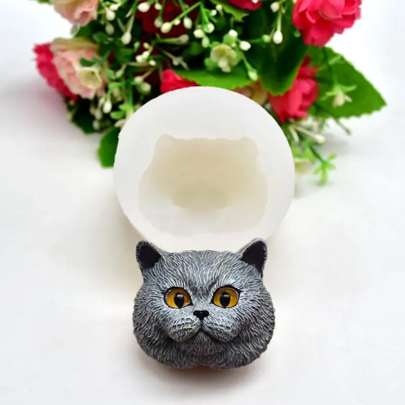 Pet Cat форма головы кулон полимерный литой формы силиконовые формы ювелирных изделий Инструменты