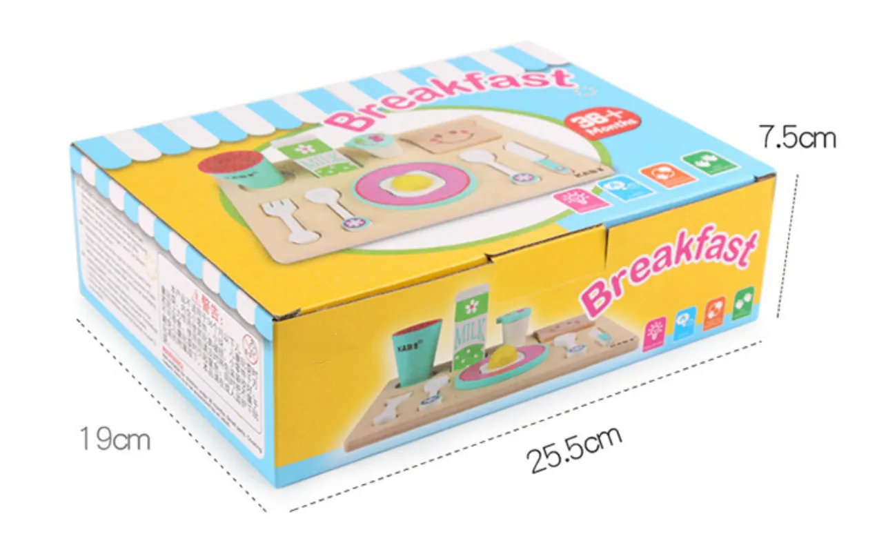 

Wooden Play house Toy Children Simulation Wooden Toys Pretend Play House Toy Breakfast Combination Kitchen Toys Gift For Kids