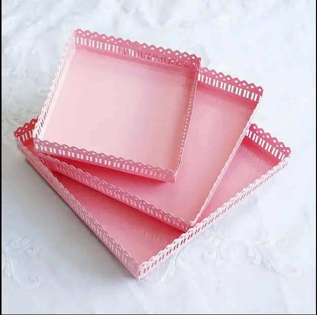 European square metal pink storage tray serving tray serving platter serving trays decor tray for weding decoration SNTP082
European square metal pink storage tray serving tray serving platter serving trays decor tray for weding decoration SNTP082