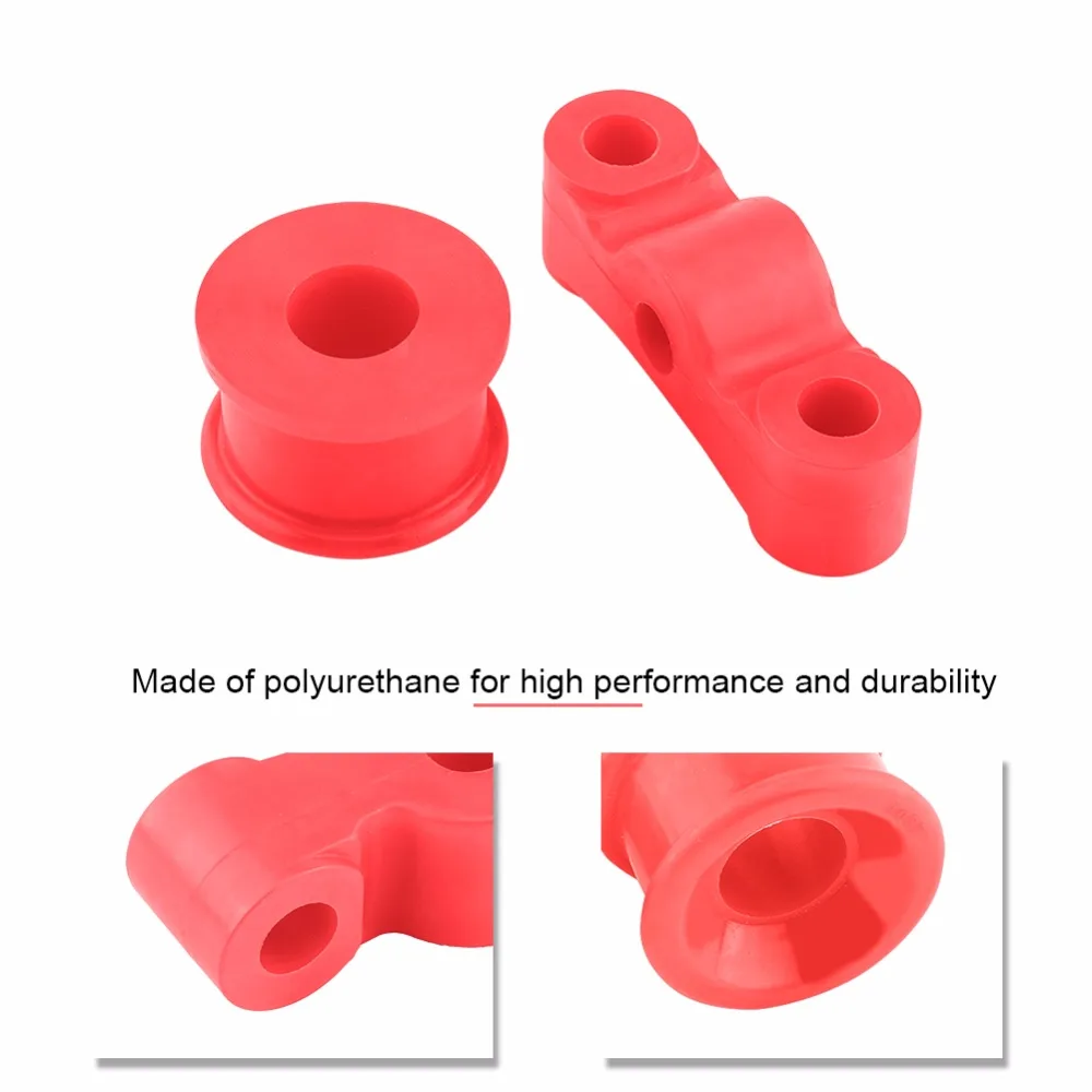 Красная полиуретановая Автомобильная втулка переключения передач комплект из 2