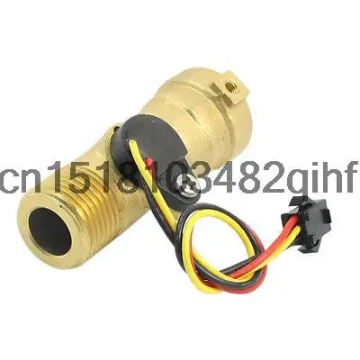 

1-30L/min G1/2 Threaded Brass Body Wired Hall Luquid Water Flow Sensor