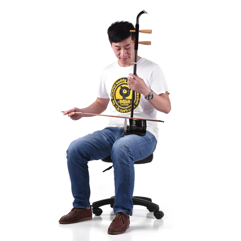 Solidwood Erhu китайский 2 струнный Скрипка скрипка музыкальный инструмент Темный