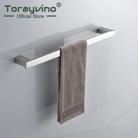 Настенный поворотный держатель для полотенец Torayvino из нержавеющей стали с хромированной отделкой