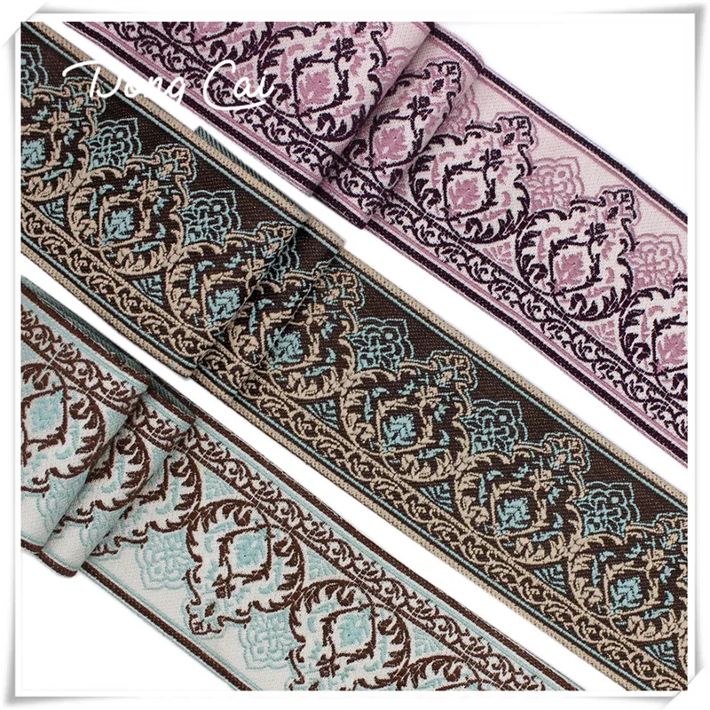 Ribbons for crafts Polyester cotton lace ethnic costume embroidered webbing blinds decoration 5yards/lot Width 6CM | Дом и сад