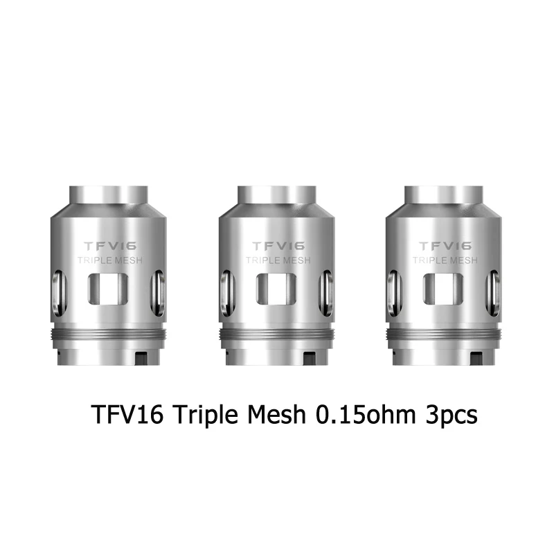 3 шт./лот SMOK TFV 16 сетчатая катушка 0 17 Ом Двойная сетка 12 Тройная 15 коническая 2