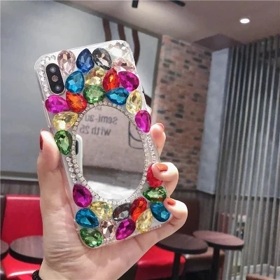 Мобильный телефон чехлы для iPhone 5S 6 7 8 Plus Модный Блестящий зеркальный Мягкий чехол