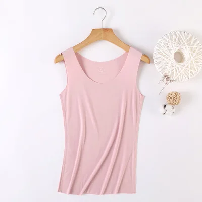Summer Cool Tank Top Women Fitness Modal Soft Vest No Trace Cutting Bustier Tops Sexy Debardeur Female Base Shirt 4xl Black Tees