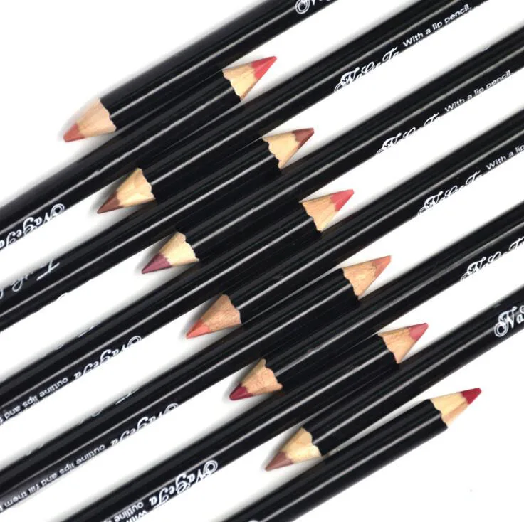 12 цветов сексуальный матовый карандаш для губ Lipliner карандаш для губ Matt Nude Lipsliner набор ручек Красота Макияж инструмент косметический