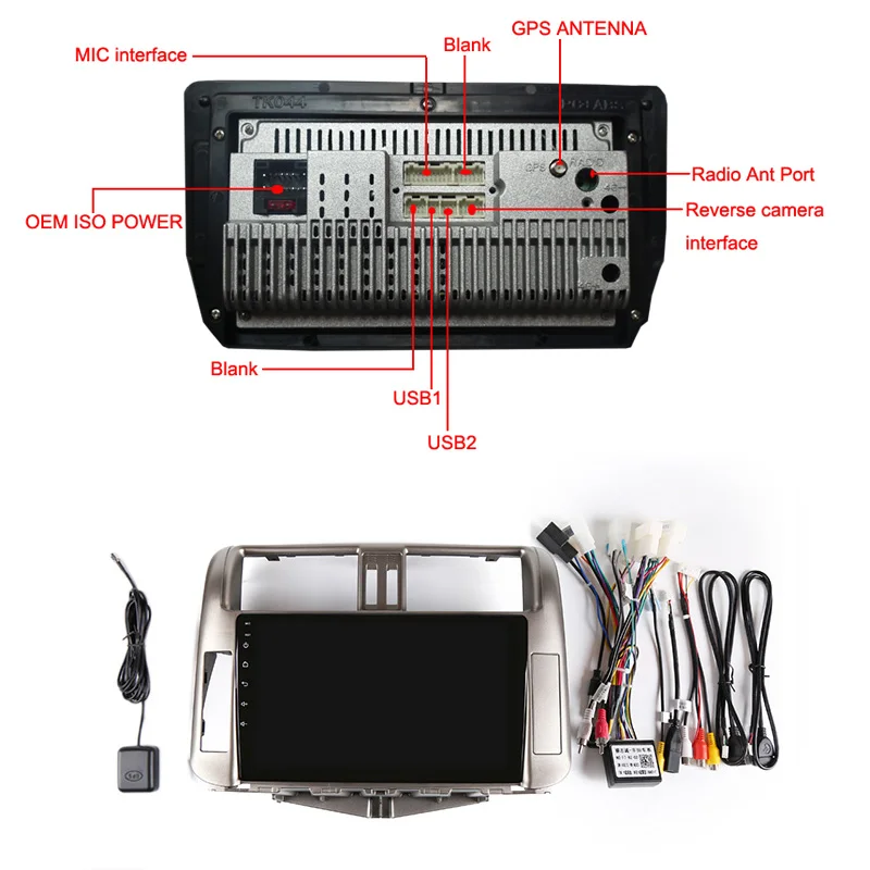 9 &quot2.5D IPS android 8 1 Автомобильный мультимедийный плеер dvd для Toyota Prado 150 2010 2011 2012 аудио