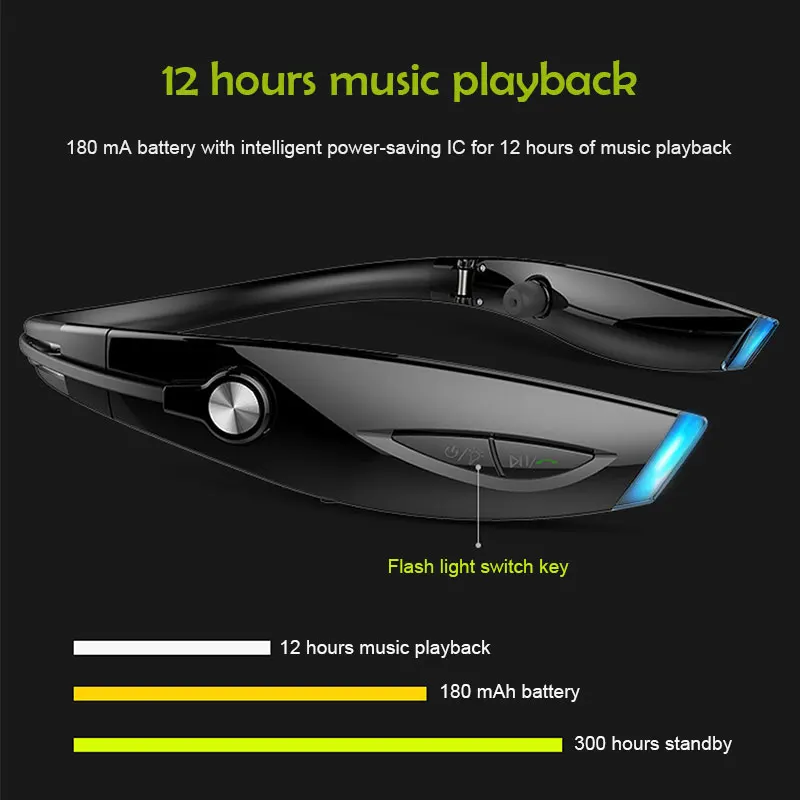 Spoort H1 Bluetooth наушники беспроводная гарнитура стерео шейные спортивные с