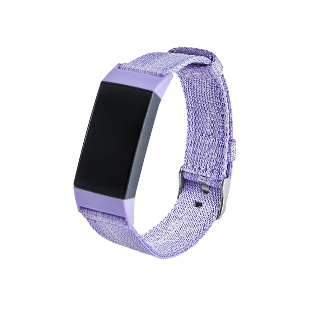 TAMISTER джинсовый дышащий ремешок цветной ремешок для Fitbit Charge 3 умный Браслет заменить Мужские t Band нейлон мужские женские умные часы