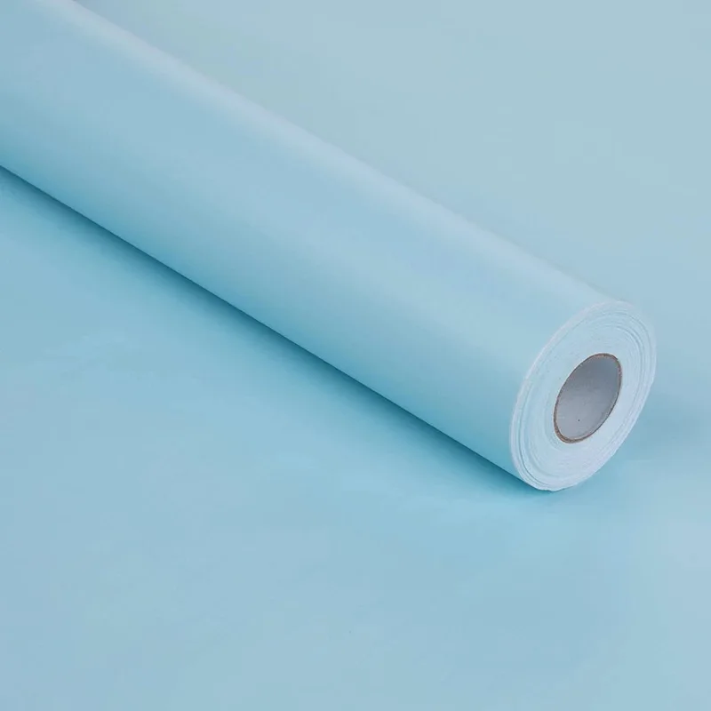Light Blue 24 цвета, самоклеющиеся виниловые матовые обои, наклейка на стену, оконная пленка для домашнего декора, мебель для гостиной, кухни, Отремонтированная - Цвет: Light Blue