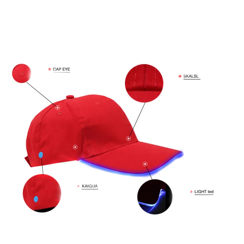 Модная светящаяся Кепка WINWIN для мальчиков и девочек клуба бейсбольная кепка в