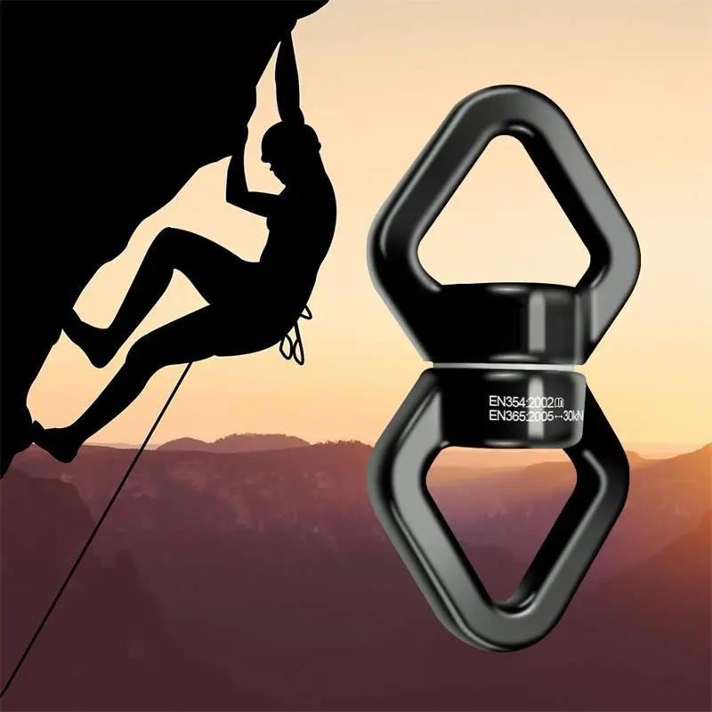 Поворотный шарнир с 2 карабинами 30 кН для танцев воздушными шелками качели