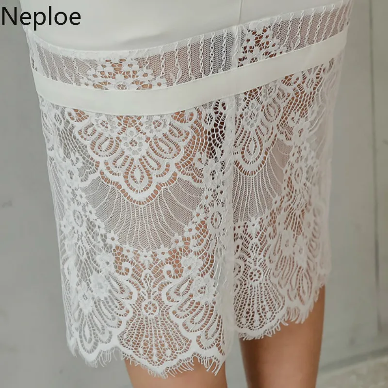 Neploe Сексуальное Женское Платье с разрезом Лето 2019 корейский v-образный вырез