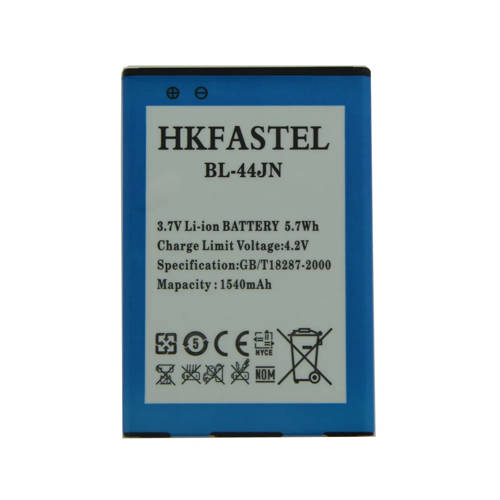 HKFASTEL BL-44JN BL 44JN мобильного телефона Батарея для LG Connect 4G MS840 VS700 P699 P690 P790 E730 C660 L5 E615 E612