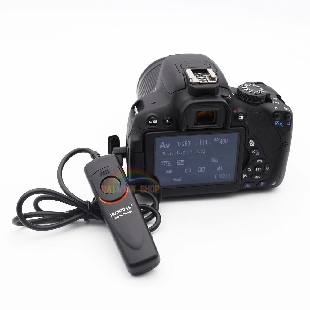 Оптовые продажи пульта дистанционного управления RS-60E3 Remote Shutter Release RS 60E3 для Canon 1000D/600D/550D/450D/400D/350D/300D/200D/20D.