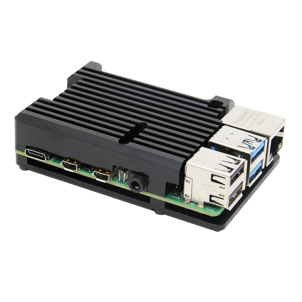 Чехол Raspberry Pi 4 Model B Защитный корпус из алюминиевого сплава с пассивным