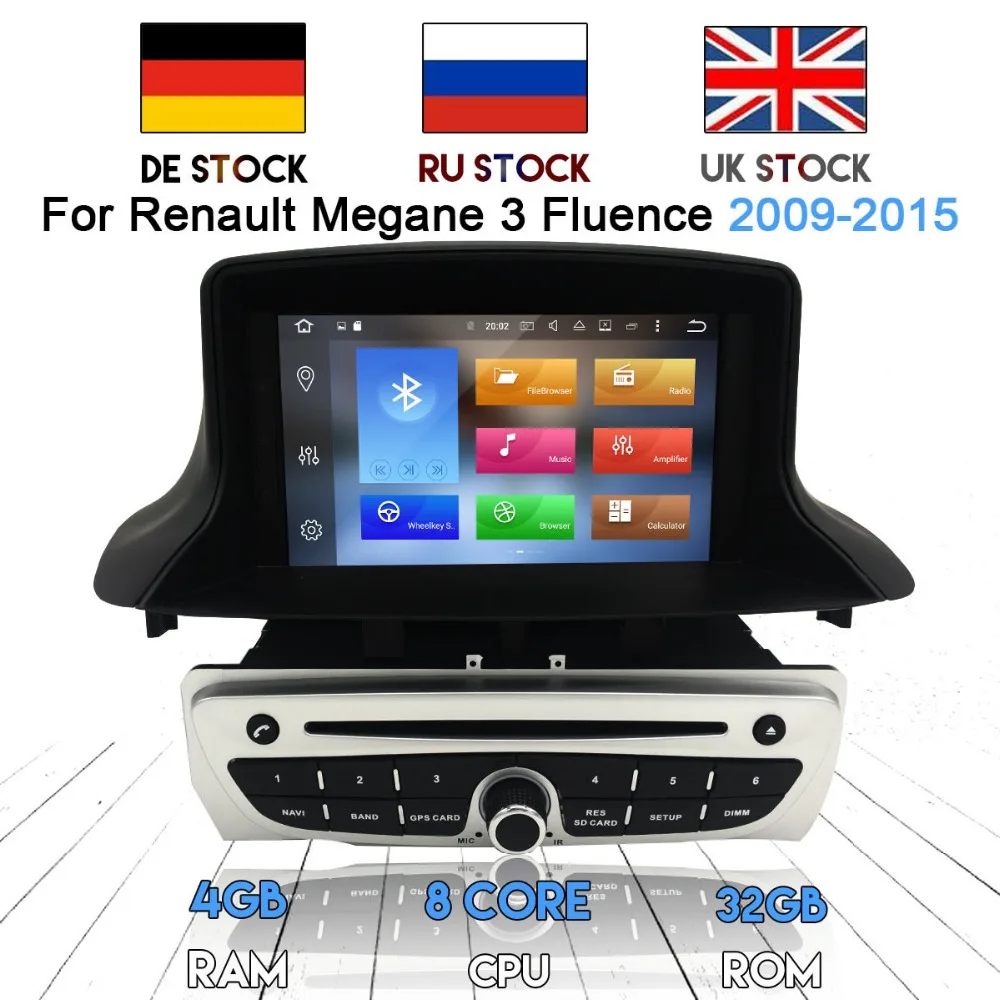 Новейший автомобильный радиоприемник Android 9 0 DVD плеер GPS навигация для Renault Megane 3