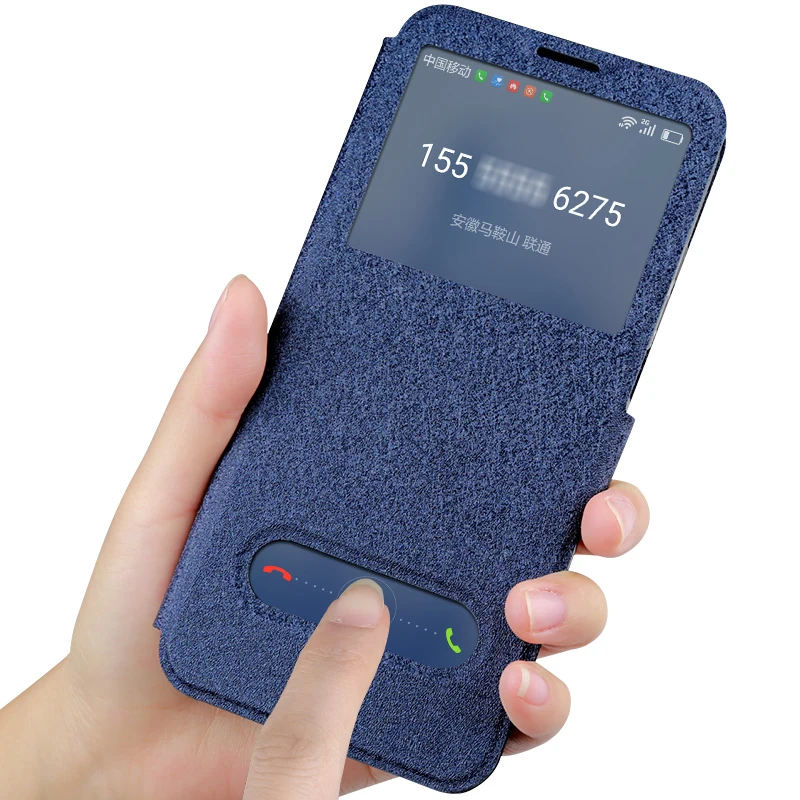 Mofi For Huawei Honor 9 Case Smart Window case huawei honor cover silicone back honor9 luxury leather TPU funda |