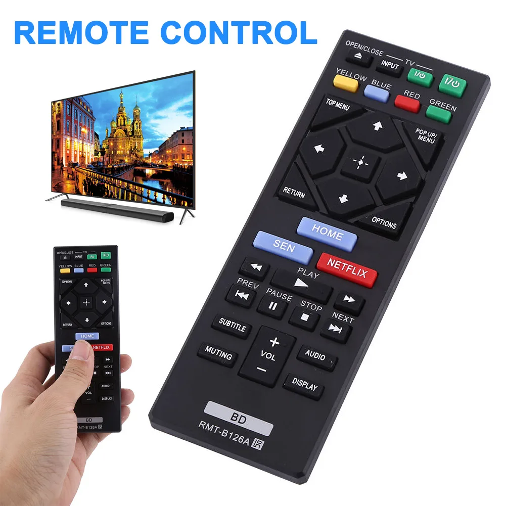 

1 шт. пульт дистанционного управления Замена RMT-B126A прочный для Sony DVD Blu-Ray плеер GDeals