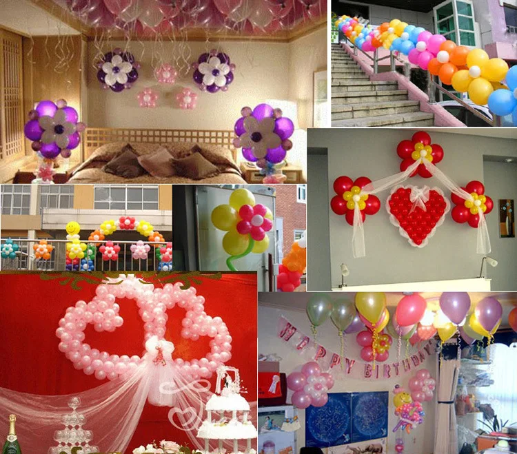 10pcs Flower Balloons Clip Baloon Globos Flor Decoration Accessories Plum Practical Foil Sealing Clamp | Дом и сад